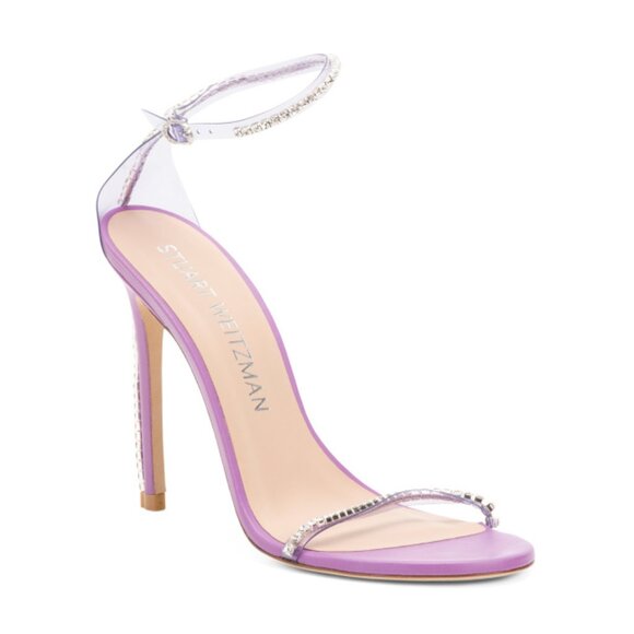 STUART WEITZMAN WISTERIA Made In Spain Nudist Glam 110 Heeled Sandals
